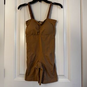 Brown Shapewear Bodysuit with Adjustable/Removable Straps NWT